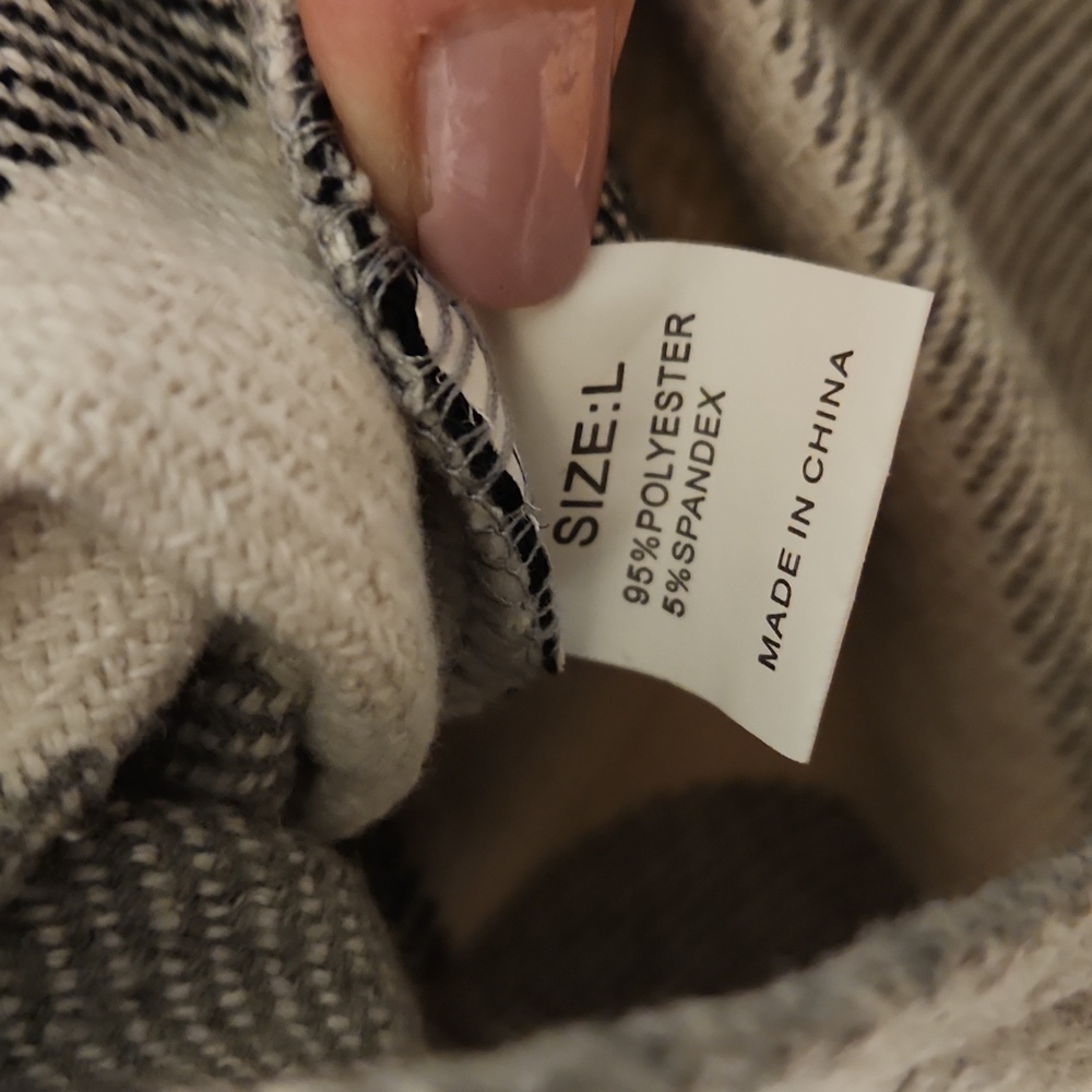 Shacket Black/white/gray Sized Large - image 3